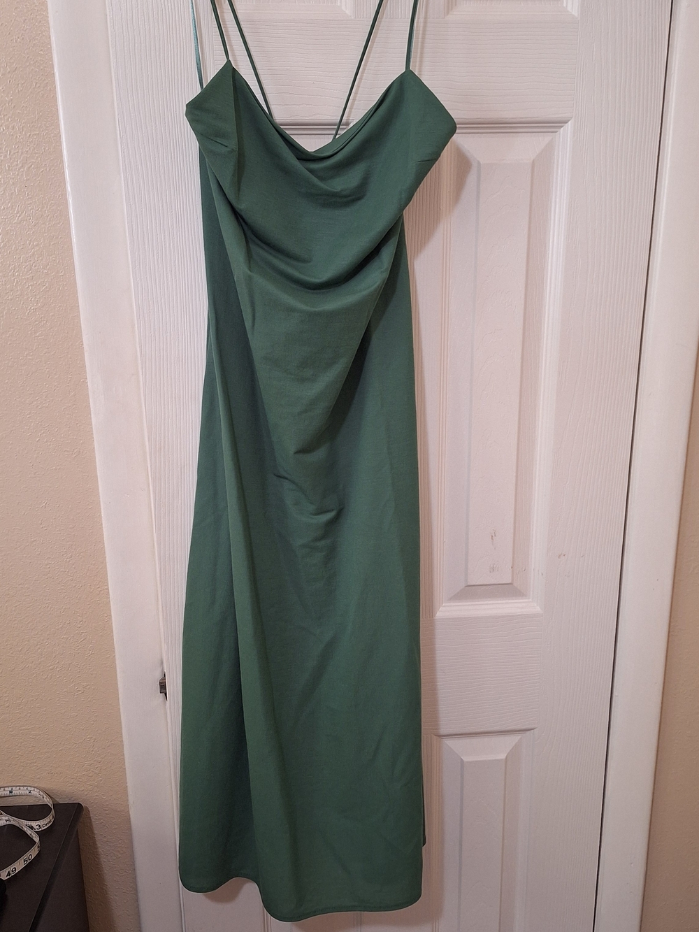 Zara strappy Midi dress in a darker sage green Size M